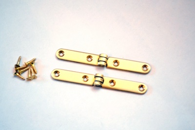 Solid Brass Strap Hinges / Writing Slope Hinges (pair)